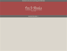 Tablet Screenshot of foxandweeks.com
